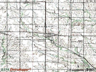 Riley topographic map