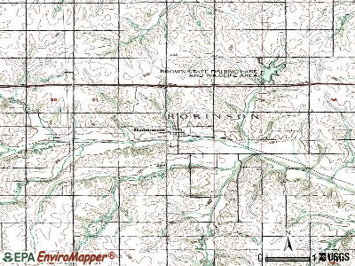Robinson topographic map