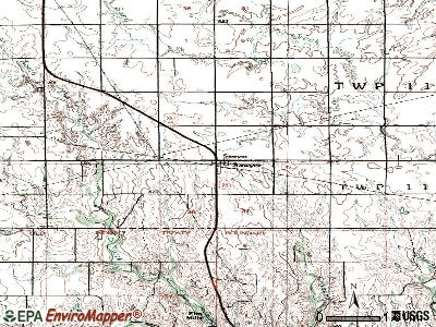 Sawyer topographic map