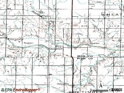 Schoenchen topographic map