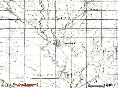 Sedgwick topographic map
