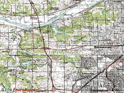 Shawnee topographic map