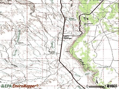 Bitter Springs topographic map