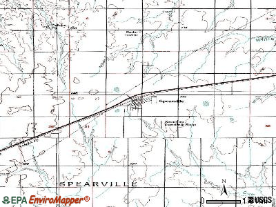 Spearville topographic map