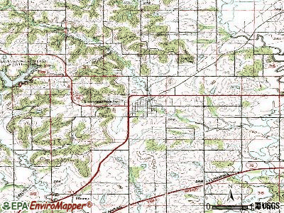 Tonganoxie topographic map