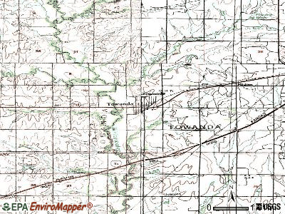 Towanda topographic map
