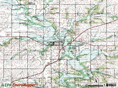 Valley Falls topographic map