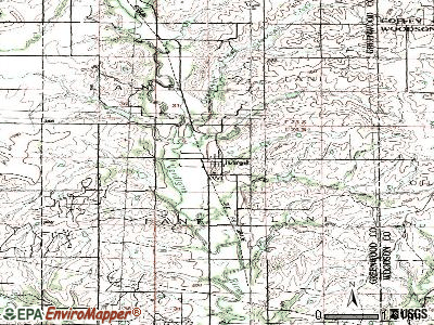 Virgil topographic map