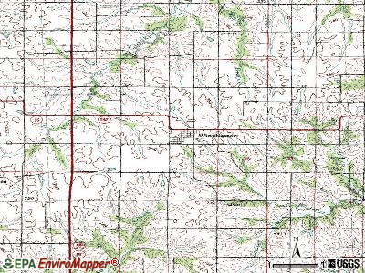 Winchester topographic map