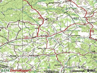 Annville topographic map