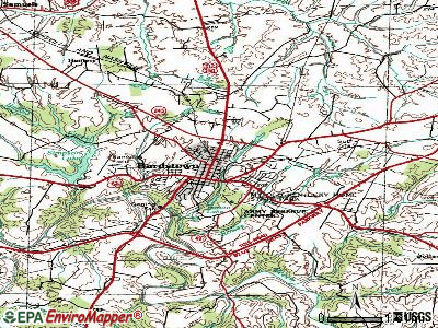 Bardstown topographic map