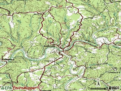 Beattyville topographic map