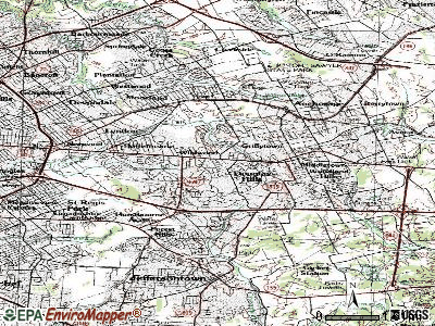 Blue Ridge Manor topographic map