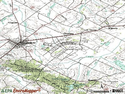 Breckinridge Center topographic map