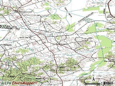 Bremen topographic map