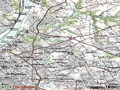 Brownsboro Farm topographic map