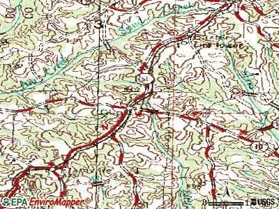 Clio topographic map