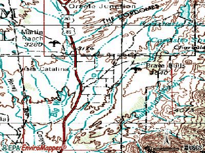 Catalina topographic map