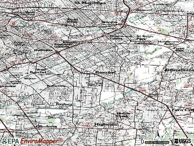 Buechel topographic map