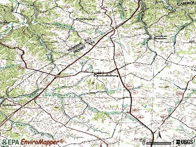 Campbellsburg topographic map