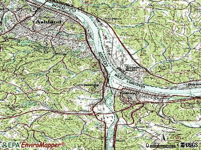 Catlettsburg topographic map