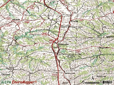 Crittenden topographic map