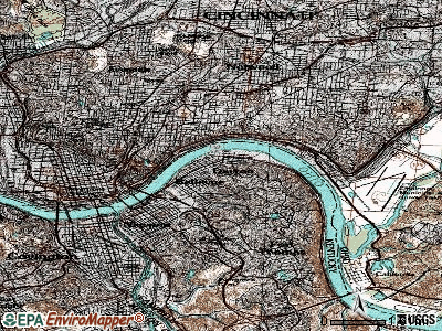 Dayton topographic map