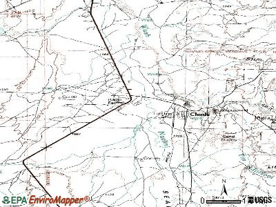 Chinle topographic map