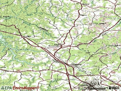 East Bernstadt topographic map