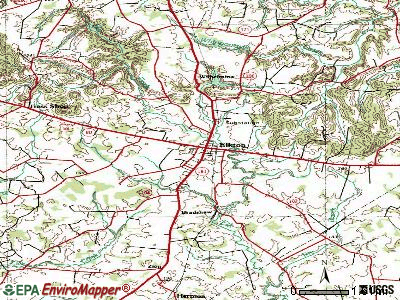 Elkton topographic map