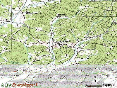 Fordsville topographic map