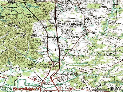 Fox Chase topographic map