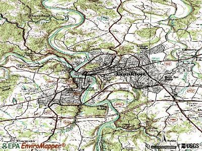 Frankfort topographic map