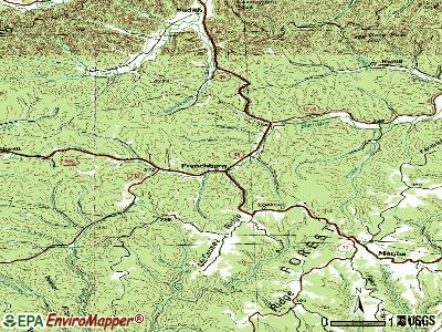 Frenchburg topographic map