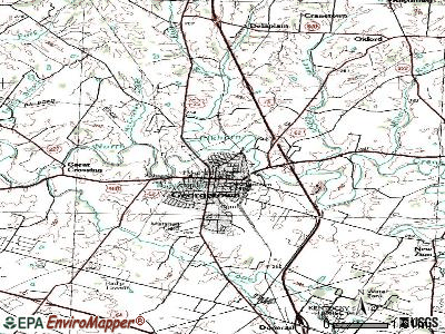 Fulton topographic map