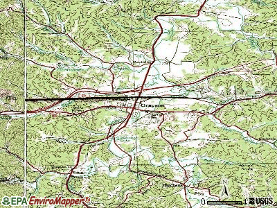 Grayson topographic map