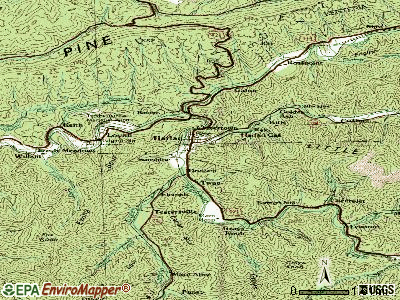 Harlan topographic map