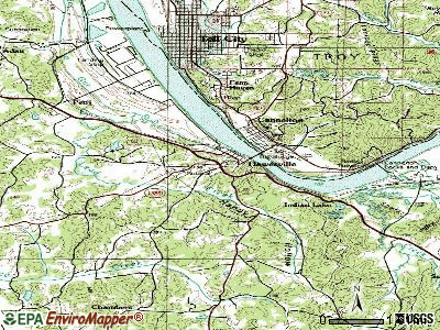 Hawesville topographic map