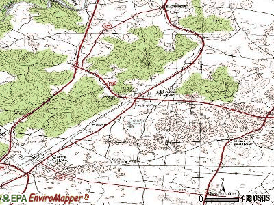 Horse Cave topographic map