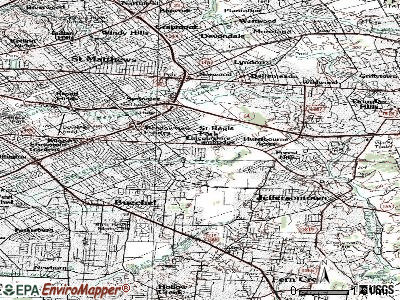 Houston Acres topographic map