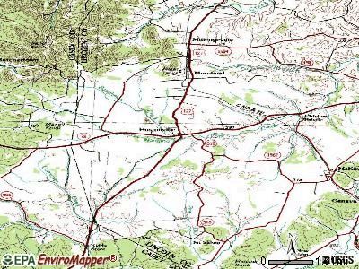 Hustonville topographic map