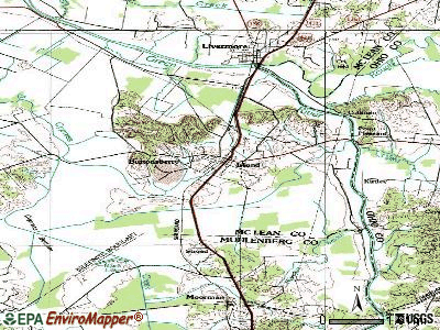 Irvington topographic map