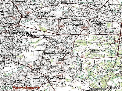Jeffersontown topographic map