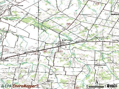 La Center topographic map