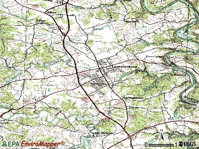 Lawrenceburg topographic map