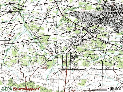 Massac topographic map