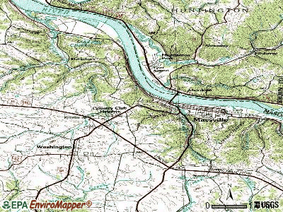 Maysville topographic map