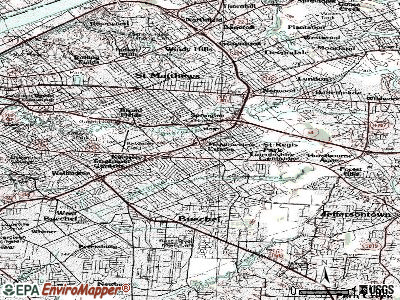 Meadowview Estates topographic map