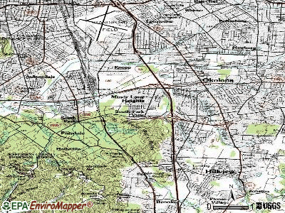 Minor Lane Heights topographic map