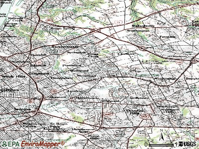 Moorland topographic map
